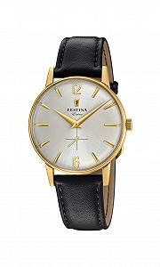 Чоловічий аналоговий кварцовий годинник Festina зі шкіряним ремінцем - Фото 1