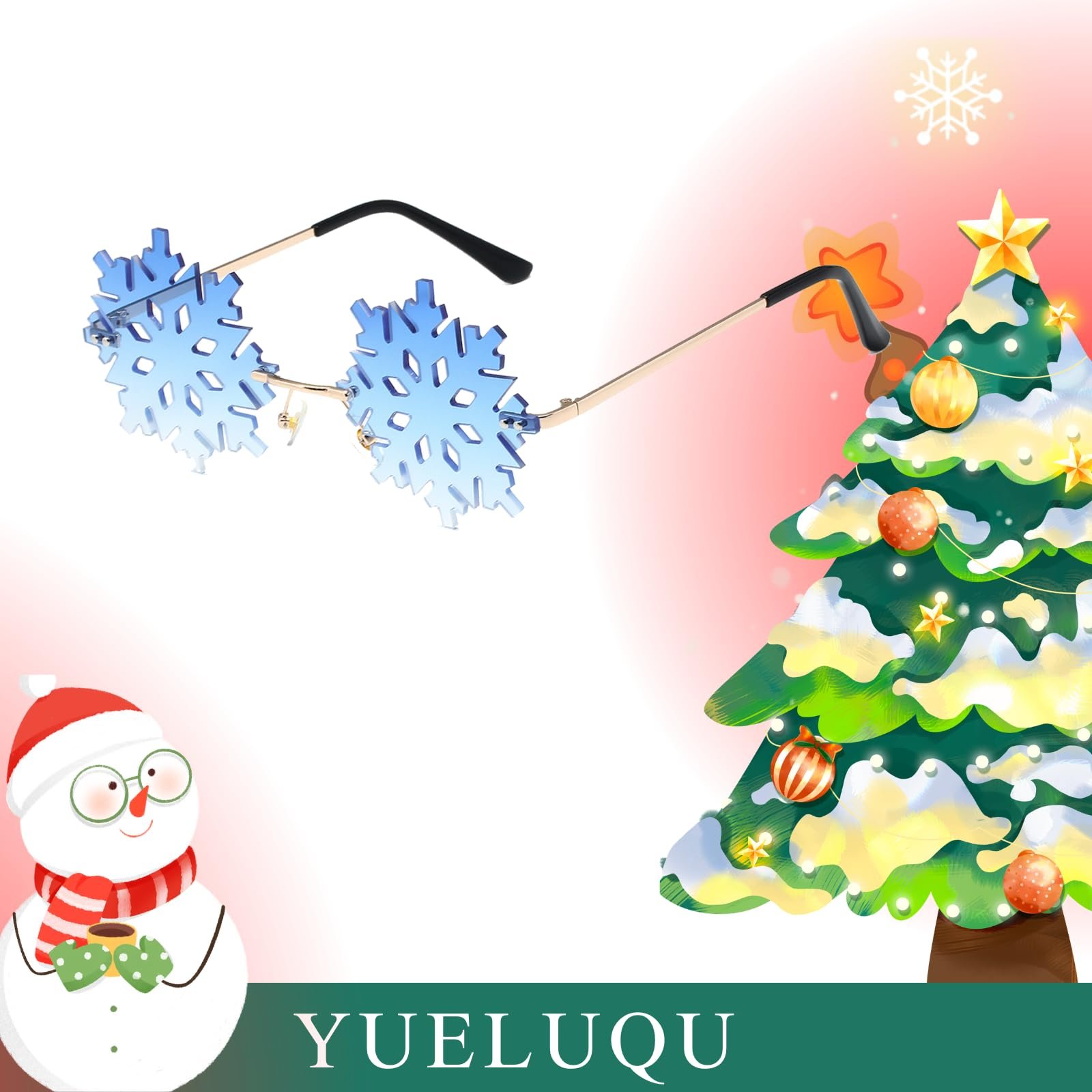 Сонцезахисні окуляри YUELUQU Сніжинка Форма, фото №3