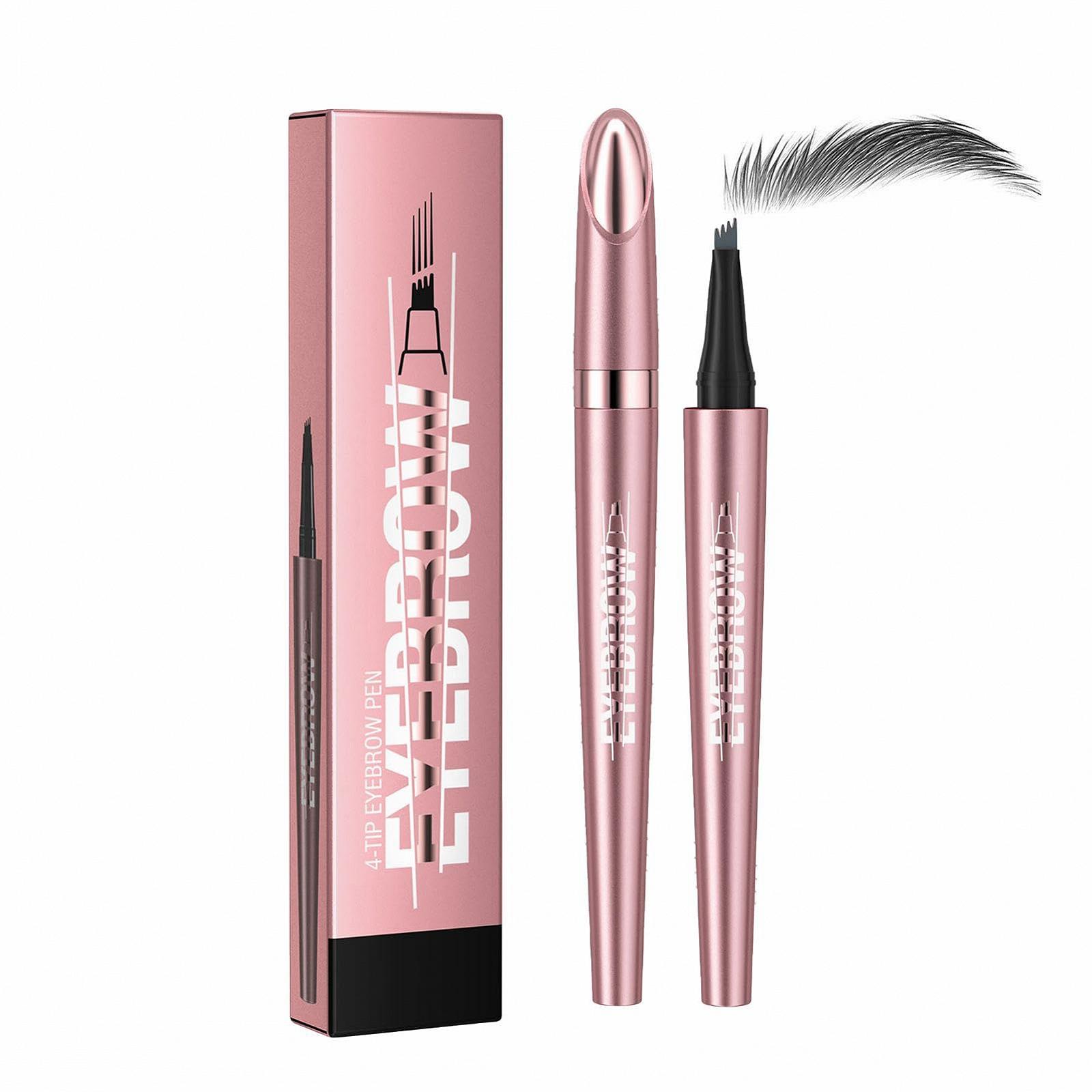 Олівець Microblading 3D з 4-розгалуженим наконечником магічний водостійкий натуральний, фото №1