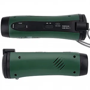 Радіоліхтар ERYUE LED для кемпінгу, портативний вуличний ручний кривошипний Power Bank, сигналізація з креативним дизайном, підходить для аварійного зарядного пристрою - Фото 1