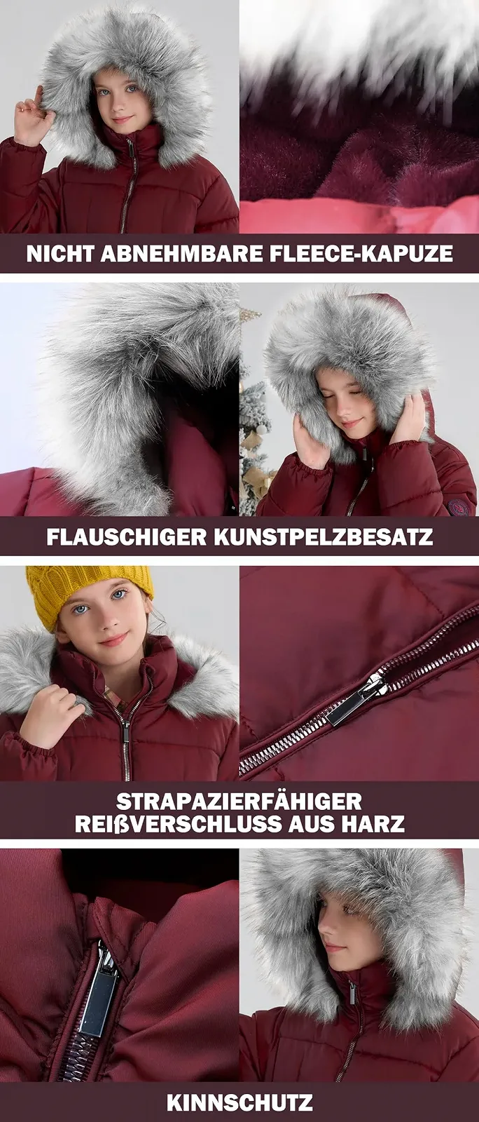 Пухова зимова куртка для дівчаток maoo garden, утеплена штучним пухом, фото №4 Пухова зимова куртка для дівчаток maoo garden, утеплена штучним пухом, фото №4