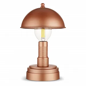 Світлодіодна настільна лампа REV Wireless Classic Mushroom Lamp акумуляторна сенсорна Мідна - Фото 1