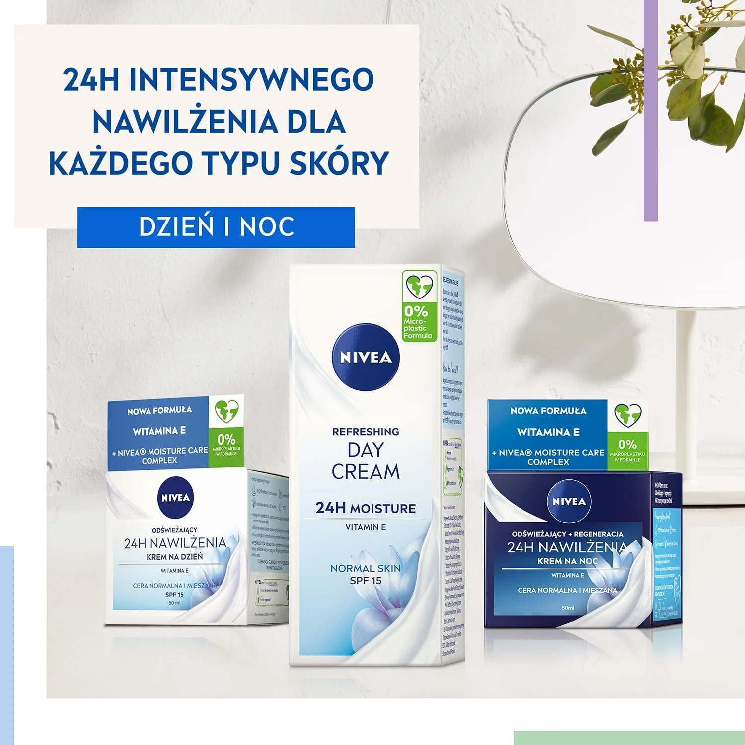 Денний крем NIVEA Refreshing 24h Moisture SPF 15 50 мл (набір з 3 шт.), фото №6 Денний крем NIVEA Refreshing 24h Moisture SPF 15 50 мл (набір з 3 шт.), фото №6