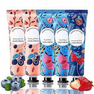 Набор кремов для рук Фруктовый 5 шт. Клубника, Персик, Черника 30 г - Фото 1