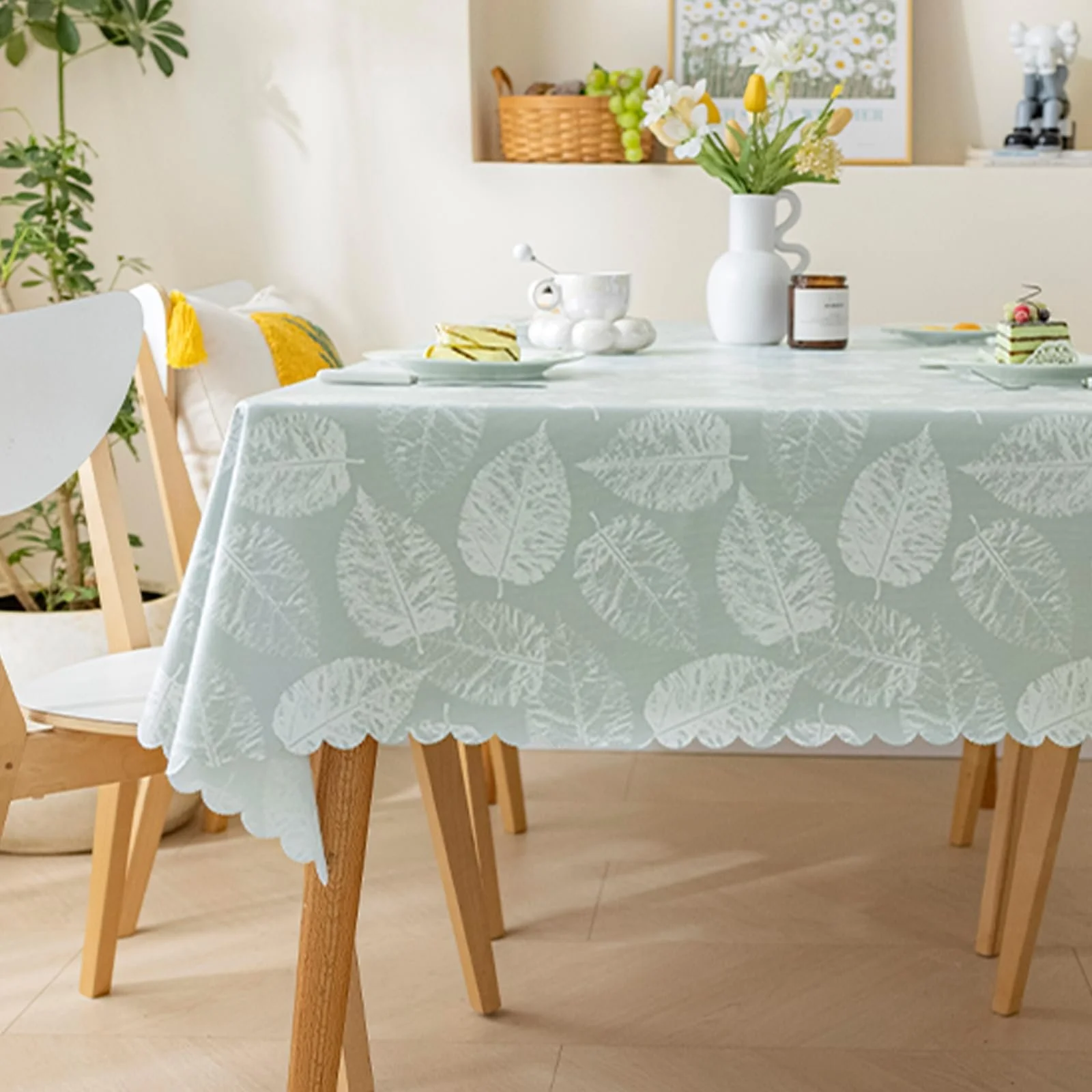 Скатерть meioro Polyester Lotus Effect прямоугольная 120 x 160 см водонепроницаемая, фото №1