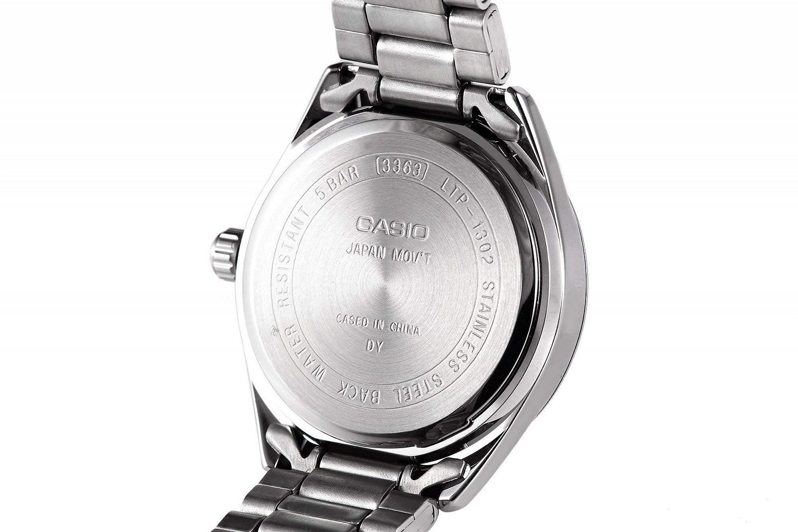 Женские часы Casio Core LTP1302D-7A2V Серебристые, нержавеющая сталь, кварцевые, серебряный циферблат, фото №4