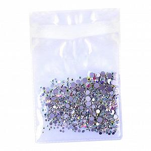 Набор страз для ногтей COHEALI Crystal Ball 1440 штук, прозрачные стеклянные сверла AB Цвет - Фото 1