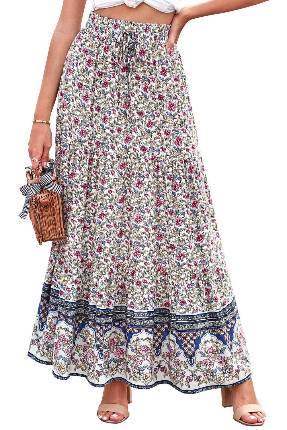 Спідниця максі NBBNYJ Жіноча літня на запах, довга, фото №1