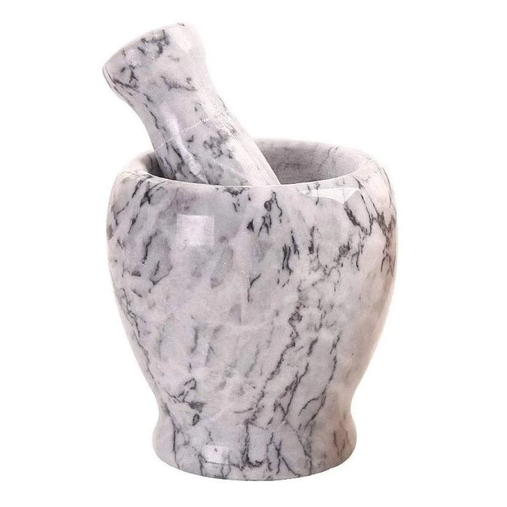 Ступка з товкачиком гранітна для песто, спецій, приправ, фото №1