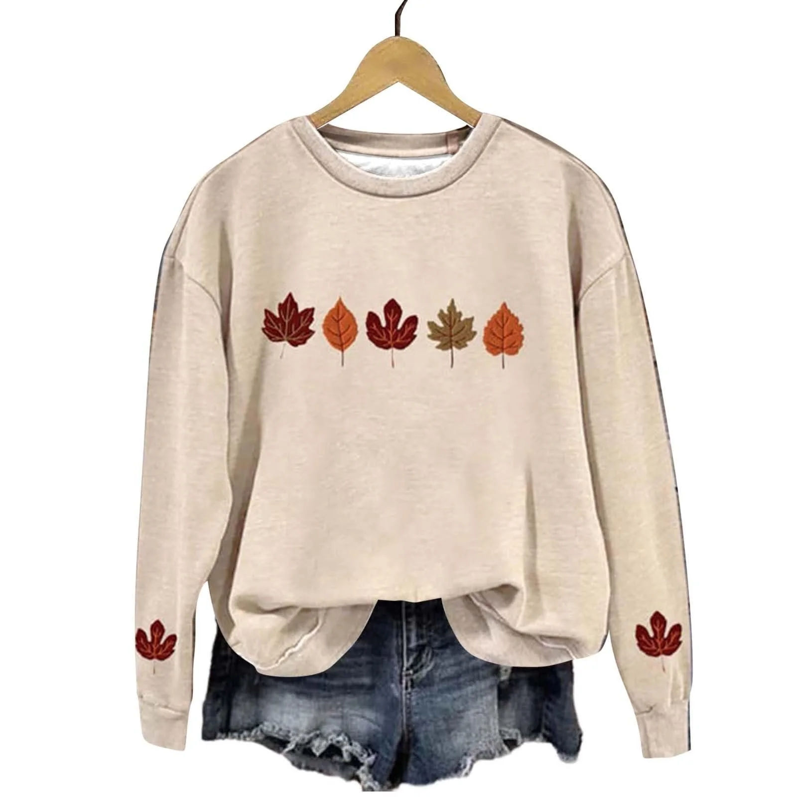 Женский Свитшот 2025 Праздничный Клен, фото №2