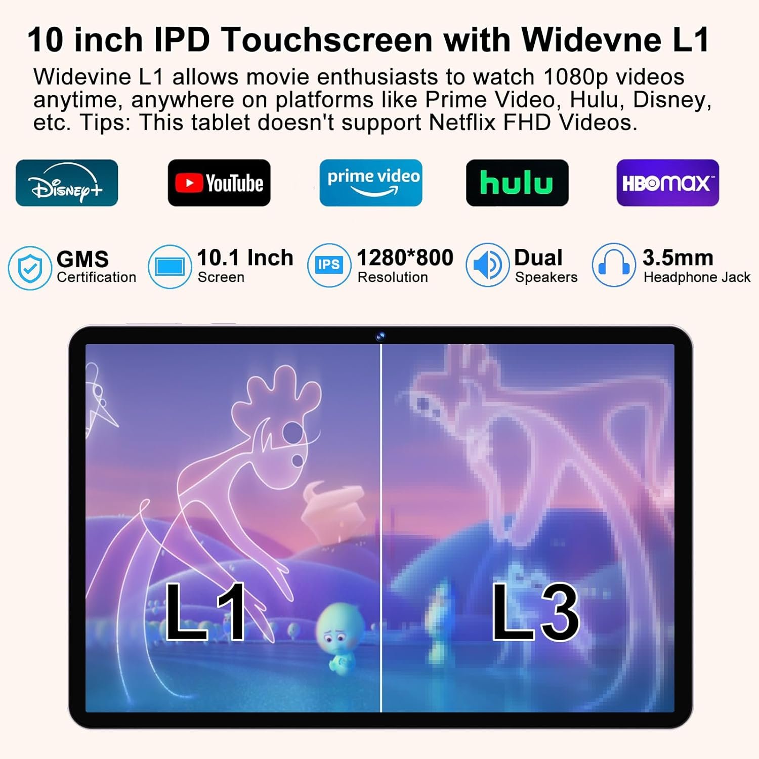 Планшет 10.1" JUEDUR R700 6+14/128Gb 8 ядер Android 14 6000 mAh Фіолетовий, фото №5