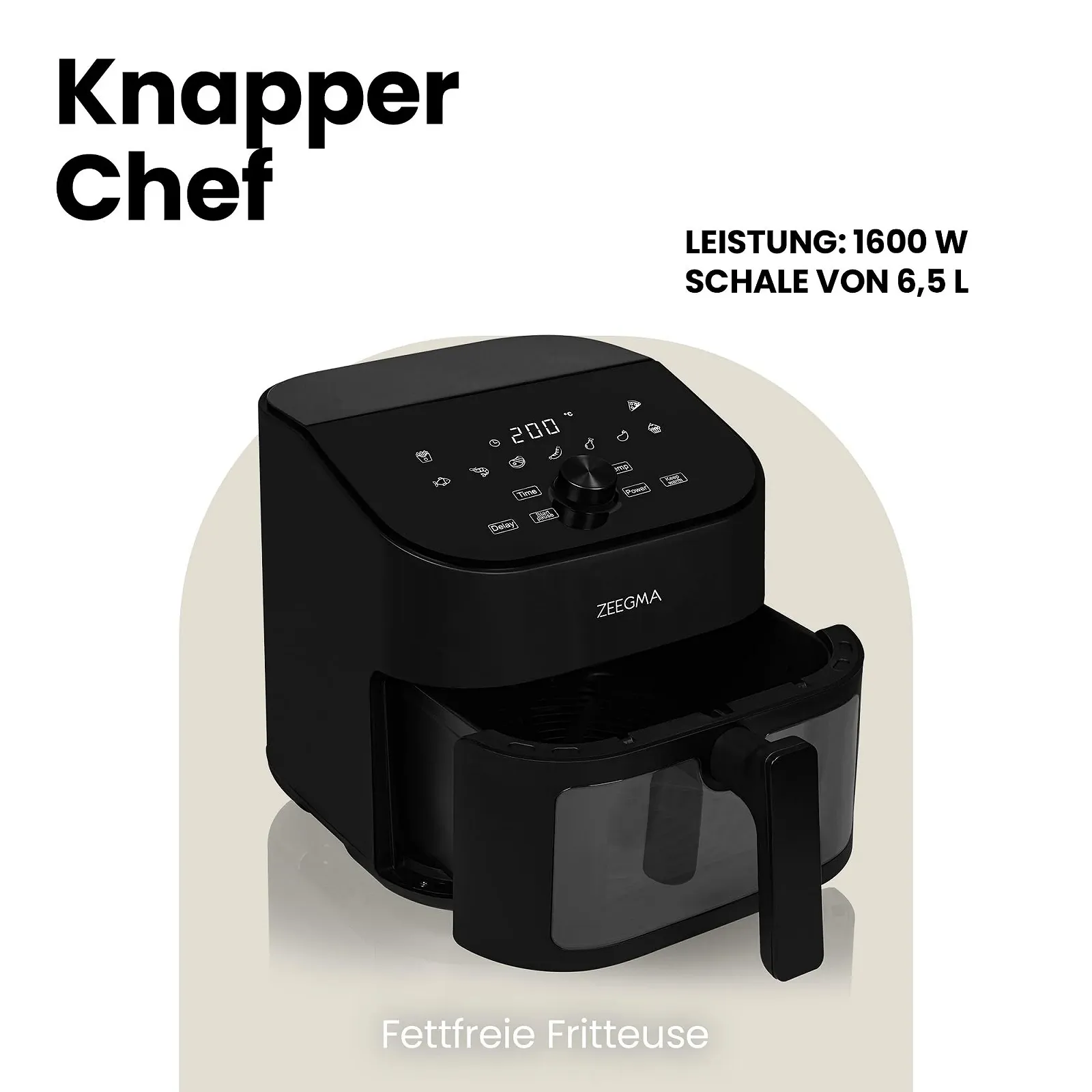 Мультипіч ZEEGMA KNAPPER CHEF 6.5 л 1600 Вт 9 програм, фото №2 Мультипіч ZEEGMA KNAPPER CHEF 6.5 л 1600 Вт 9 програм, фото №2