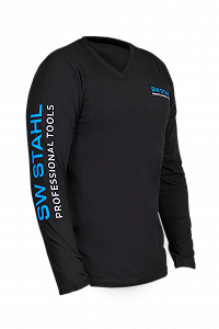 Фуфайка з довгим рукавом SW-Stahl V-подібний виріз розм. M - Фото 1