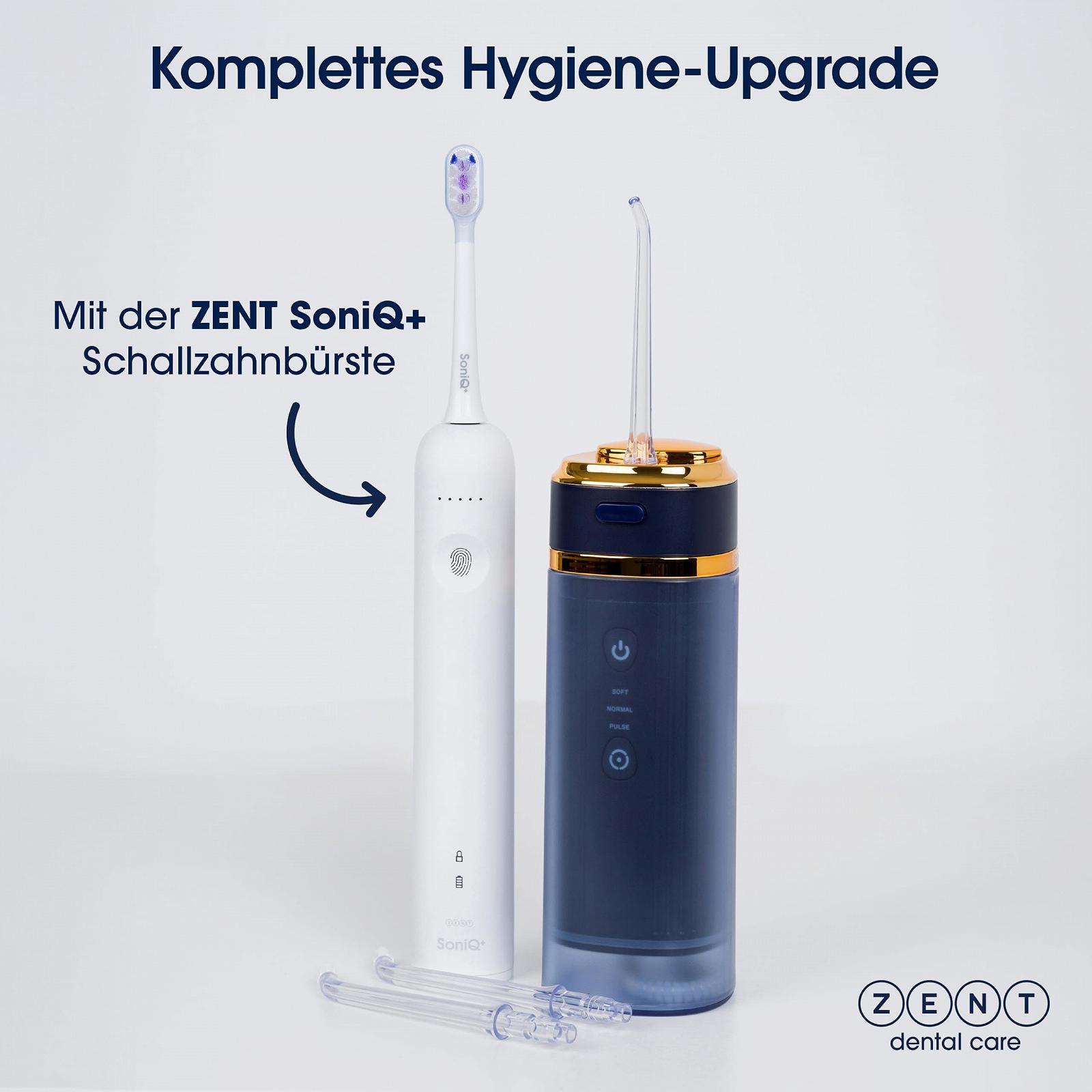 Електрична звукова зубна щітка ZENT SoniQ+ 2-в-1 60° Rotation 5 режимів IPX7 White, фото №7