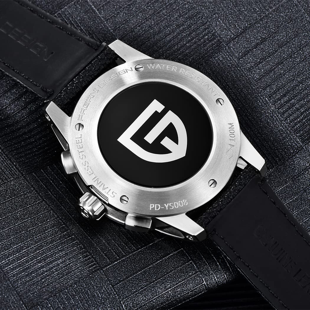 Чоловічий годинник Pagani Design Хронограф Аналоговий Кварц 100M Водонепроникний Нержавіюча сталь, фото №5