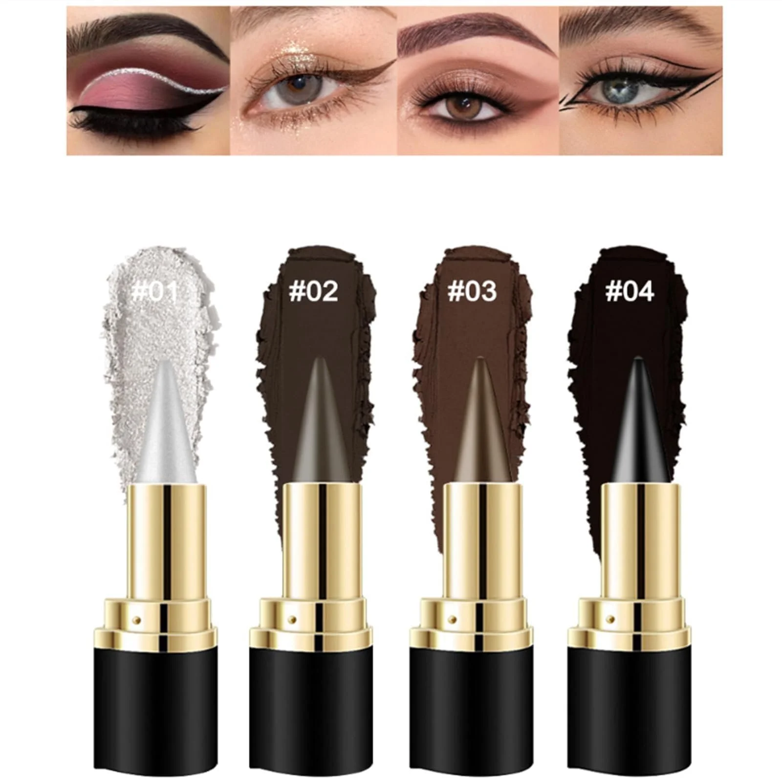 Карандаш Ayky Gel Eyeliner Чёрный (4Mix), фото №3