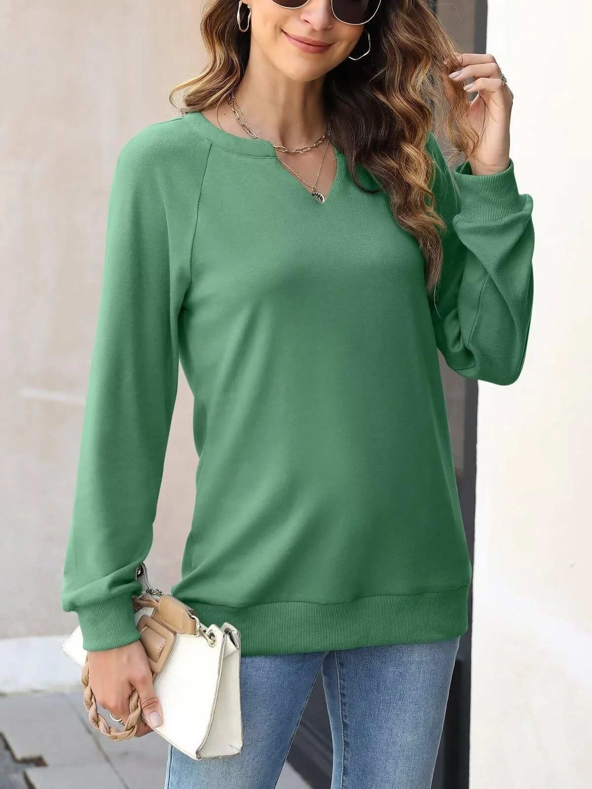 Кофта Onsoyours Женская Осенняя с V-образным Вырезом, фото №5 Кофта Onsoyours Женская Осенняя с V-образным Вырезом, фото №5