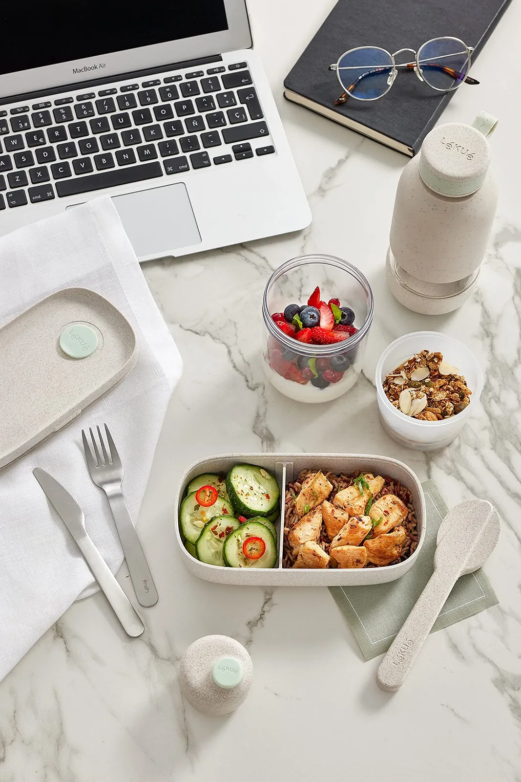 Набор столовых приборов Lékué Нержавеющая сталь с сумкой, фото №5