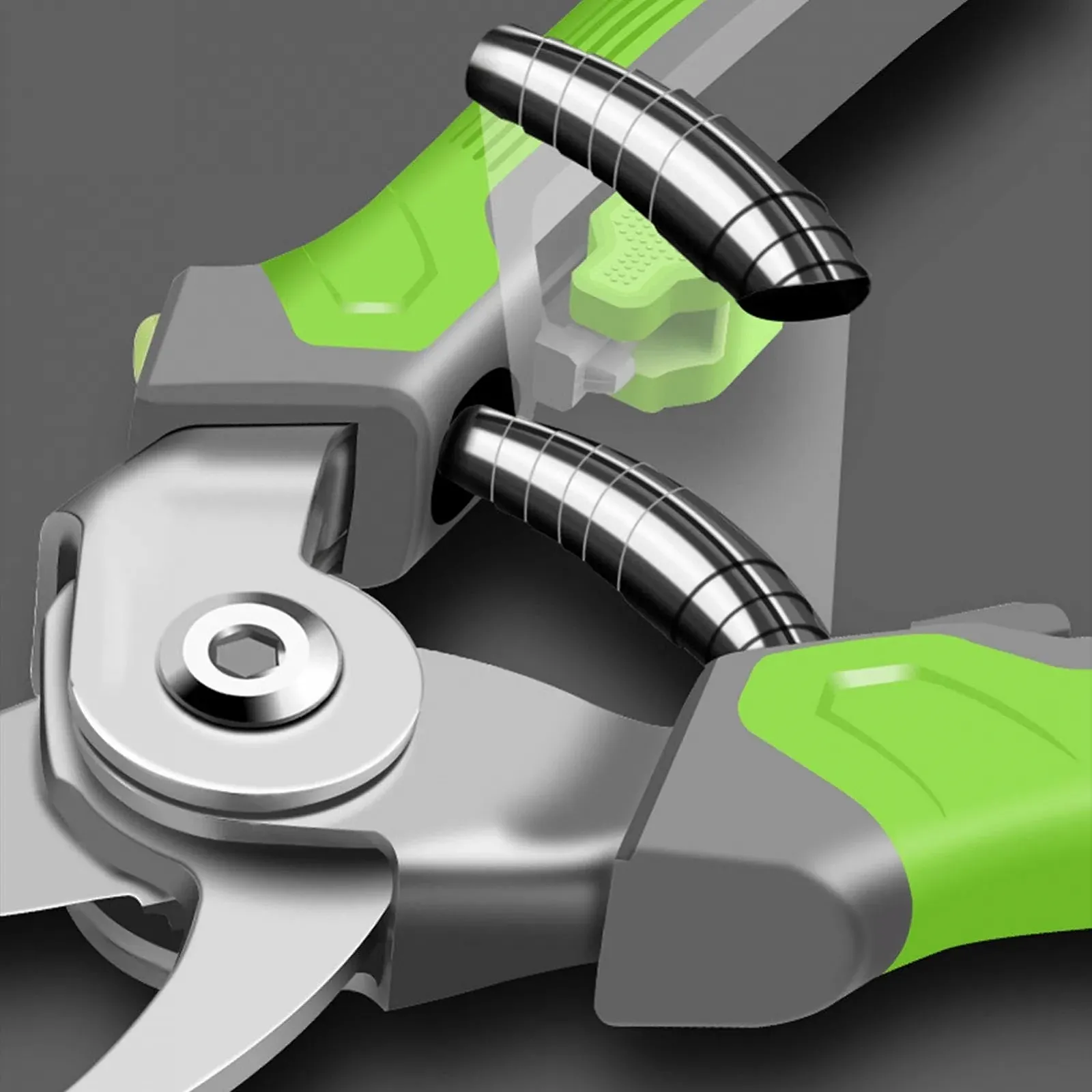 Секатор садовий 4-в-1 зі змінними головками Сталь та Поліпропілен, фото №7