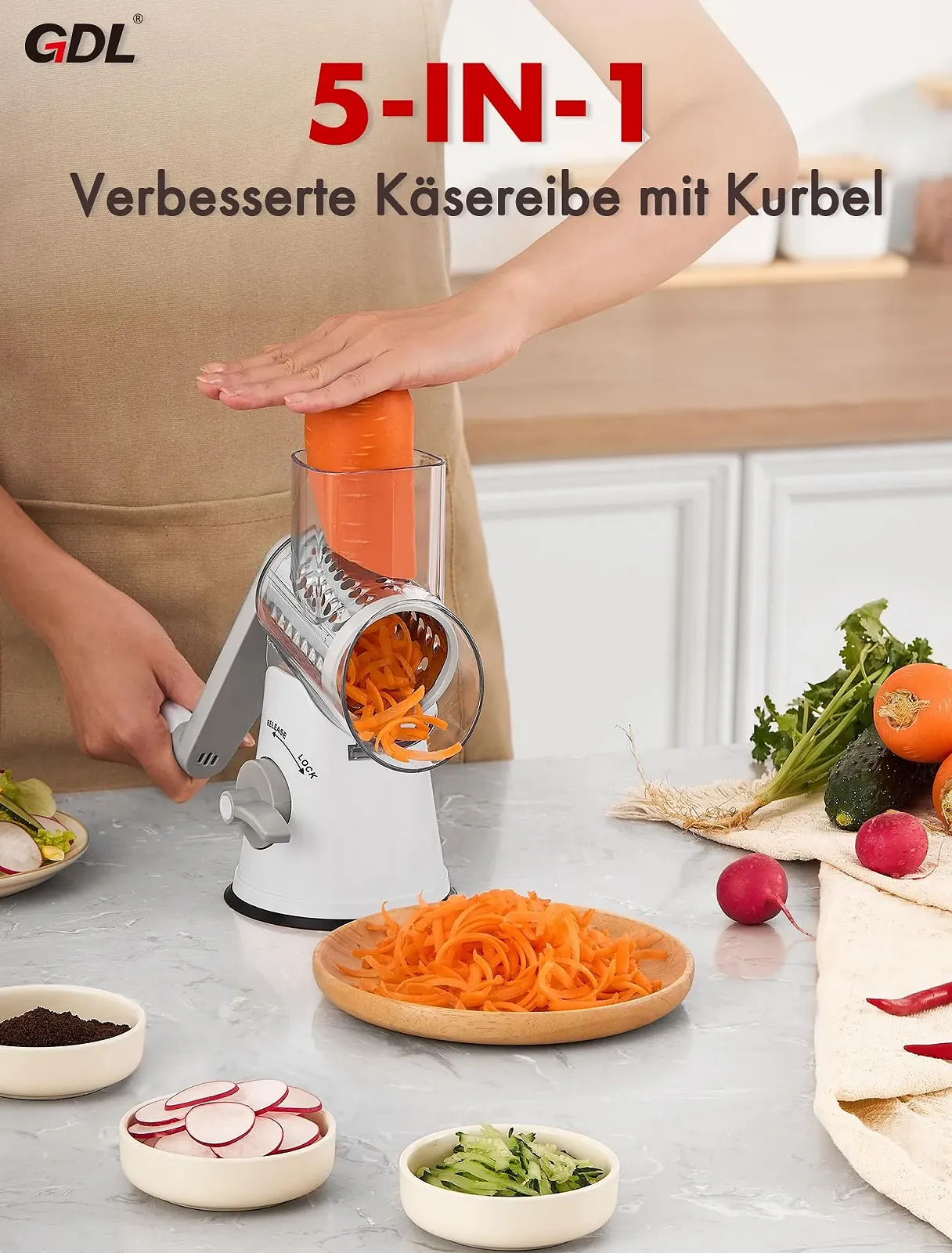 Терка GDL з ручкою для сиру, фото №9