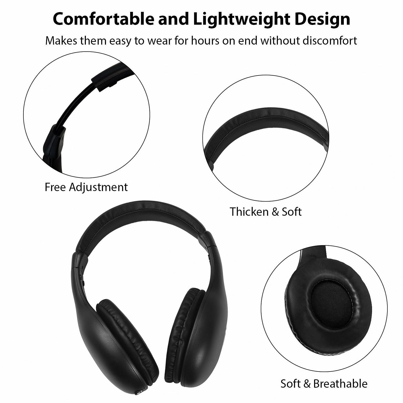 Навушники Solinder Wireless TV з передавачем і декодером 5 в 1 TV Over Ear 96 футів бездротовий діапазон FM Радіо Спостереження провідні передавач, фото №3