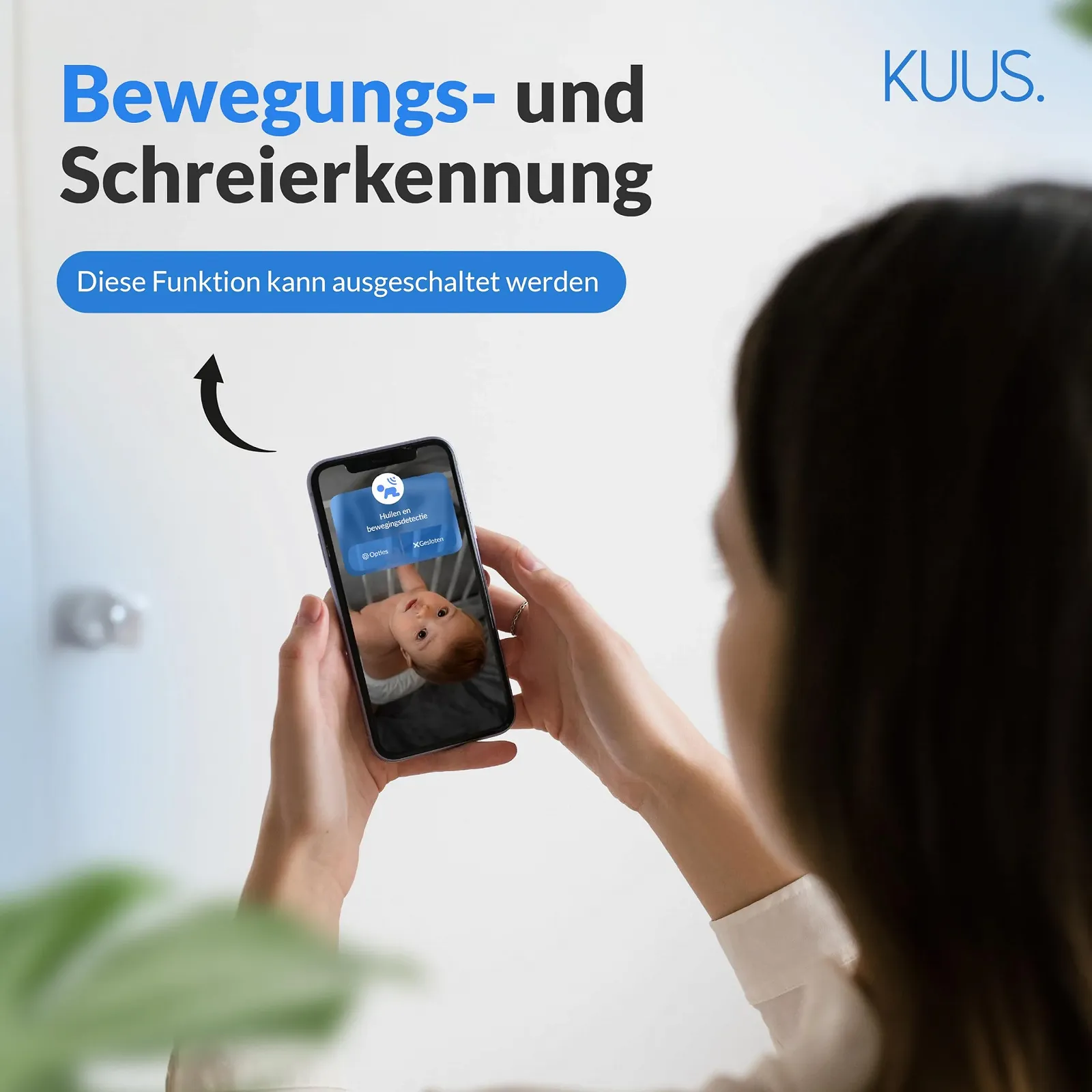 Відеоняня KUUS. 2K WiFi App Night Light White Noise Sleep Aid Baby Camera, фото №4 Відеоняня KUUS. 2K WiFi App Night Light White Noise Sleep Aid Baby Camera, фото №4