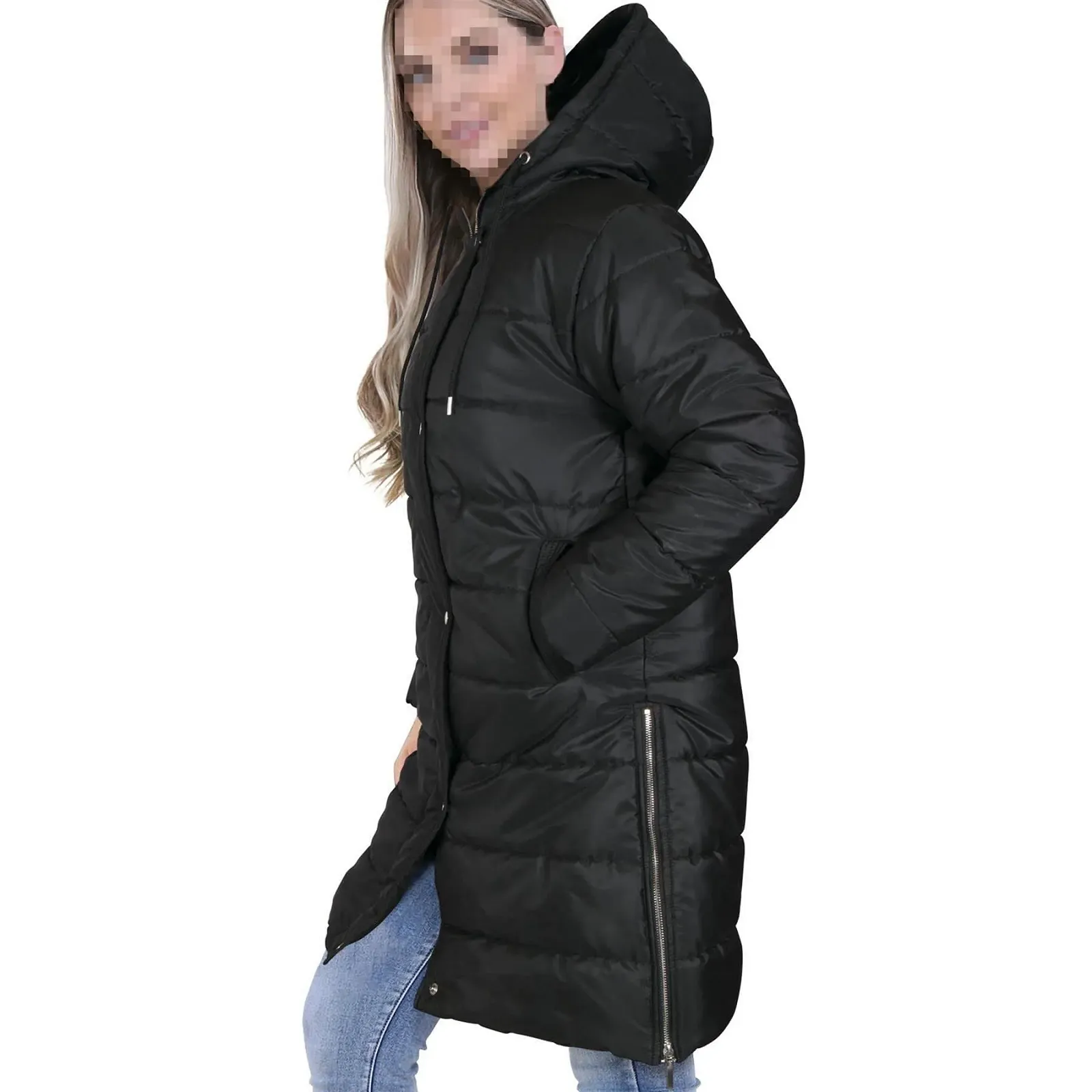 Жіночий Пуховий Жилет A2Z Об'ємний Капюшон, фото №3 Жіночий Пуховий Жилет A2Z Об'ємний Капюшон, фото №3