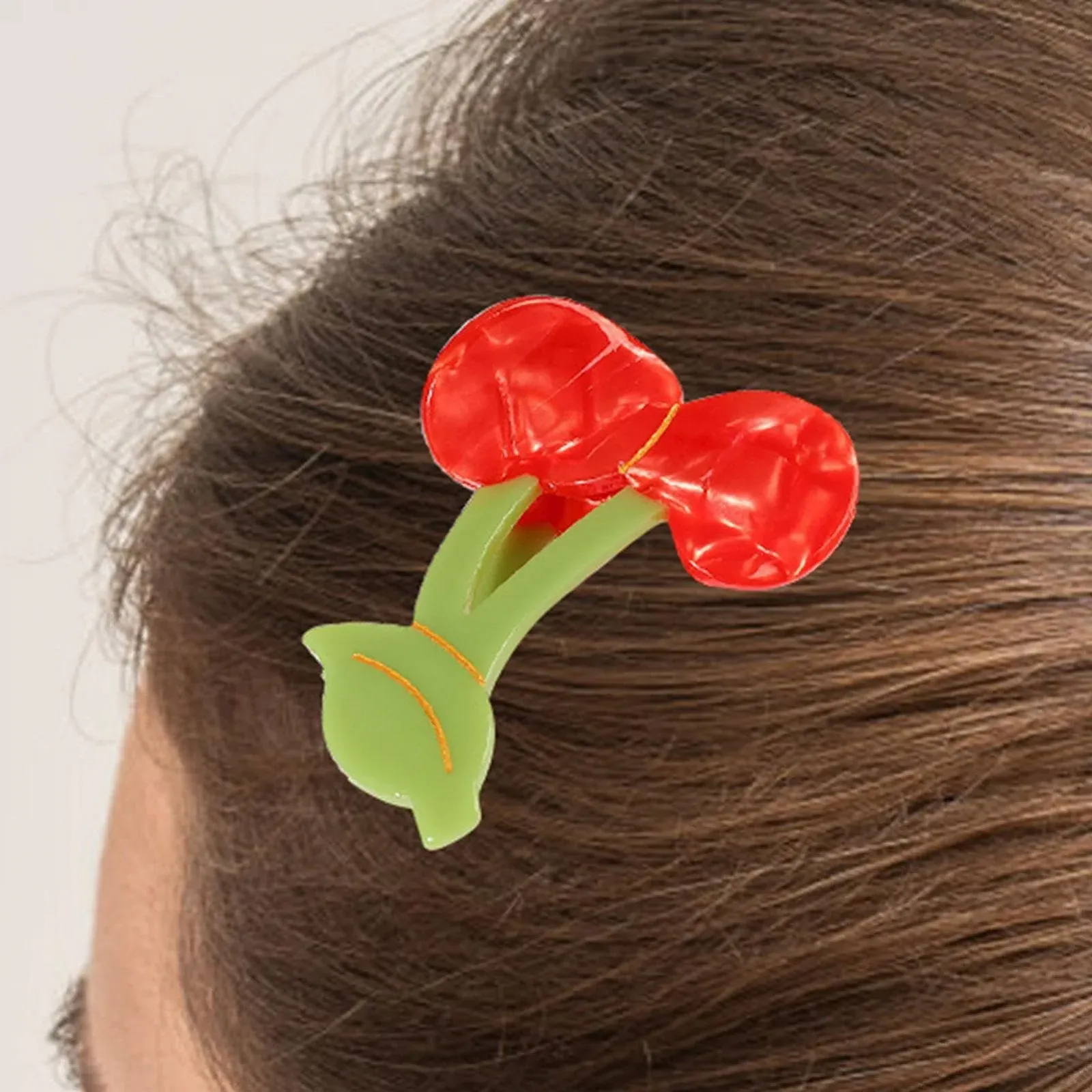 Клешни-клипсы Klauen-Clips с вишнями для волос, фото №3