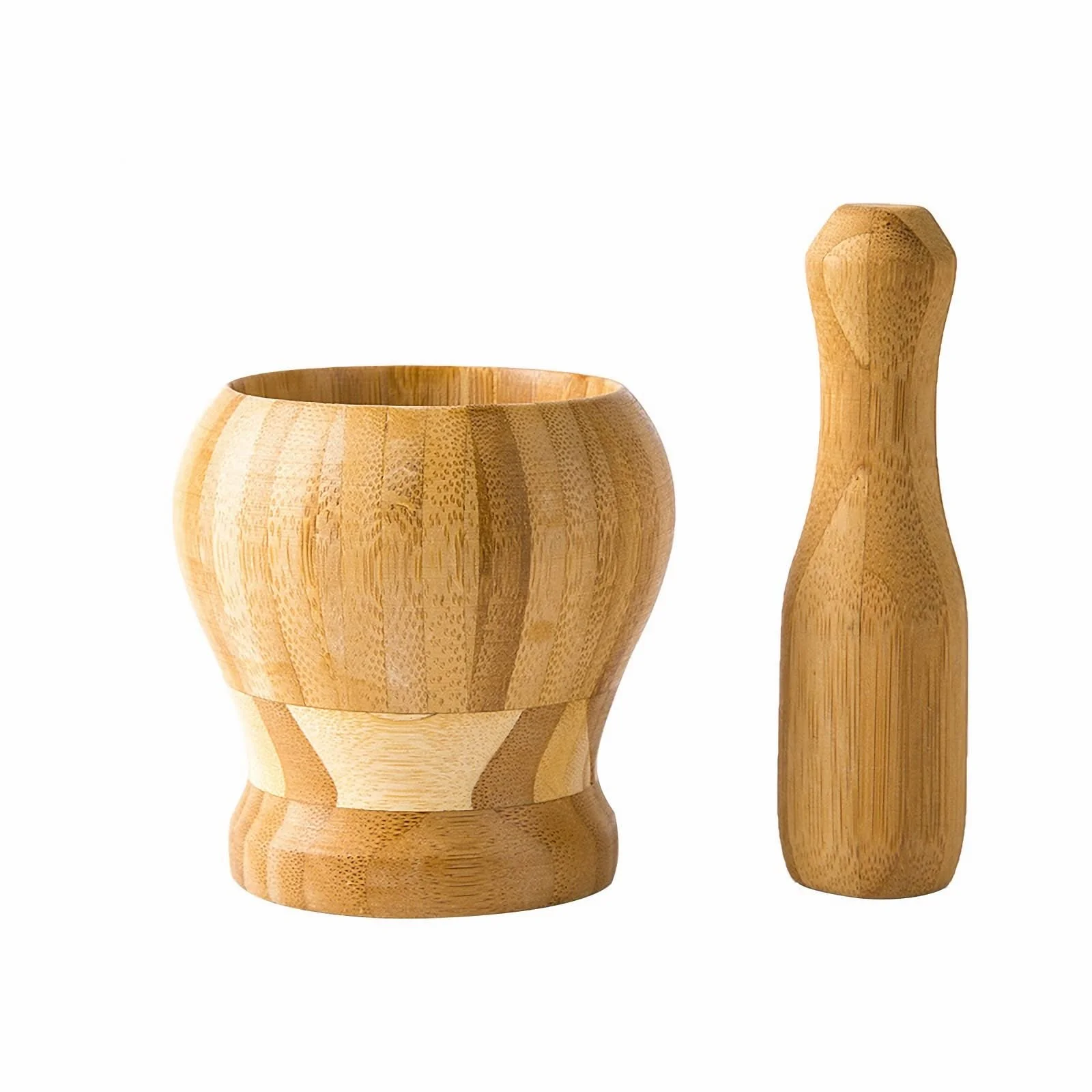 Ступка з товкачиком дерев'яна для часнику, велика, фото №1 Ступка з товкачиком дерев'яна для часнику, велика, фото №1