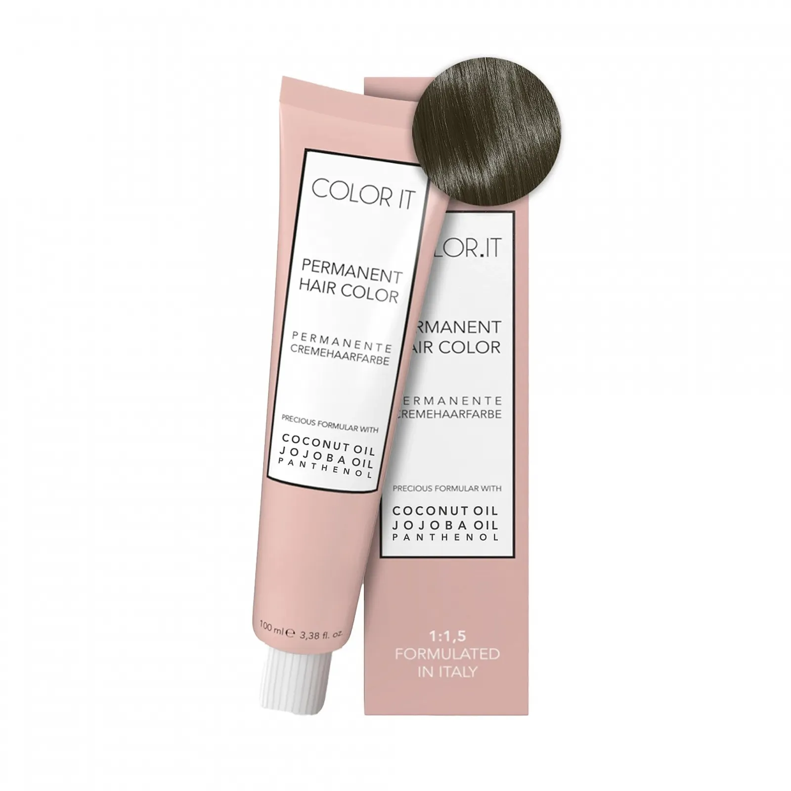 Стійка фарба для волосся COLOR.IT by BM 6.18 Темний блондин попелясто-матовий, 100 мл (1 шт.), фото №1 Стійка фарба для волосся COLOR.IT by BM 6.18 Темний блондин попелясто-матовий, 100 мл (1 шт.), фото №1