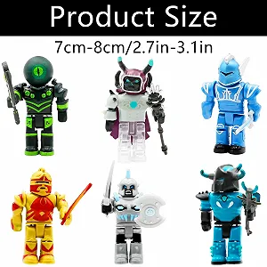 Набір фігурок Roblox 6 штук Декор для торта Моделі персонажів 6+ років synthetic.ua - Фото 1