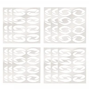 Набір трафаретів для підводки очей тіней Jitnga 12 шт. - Фото 1