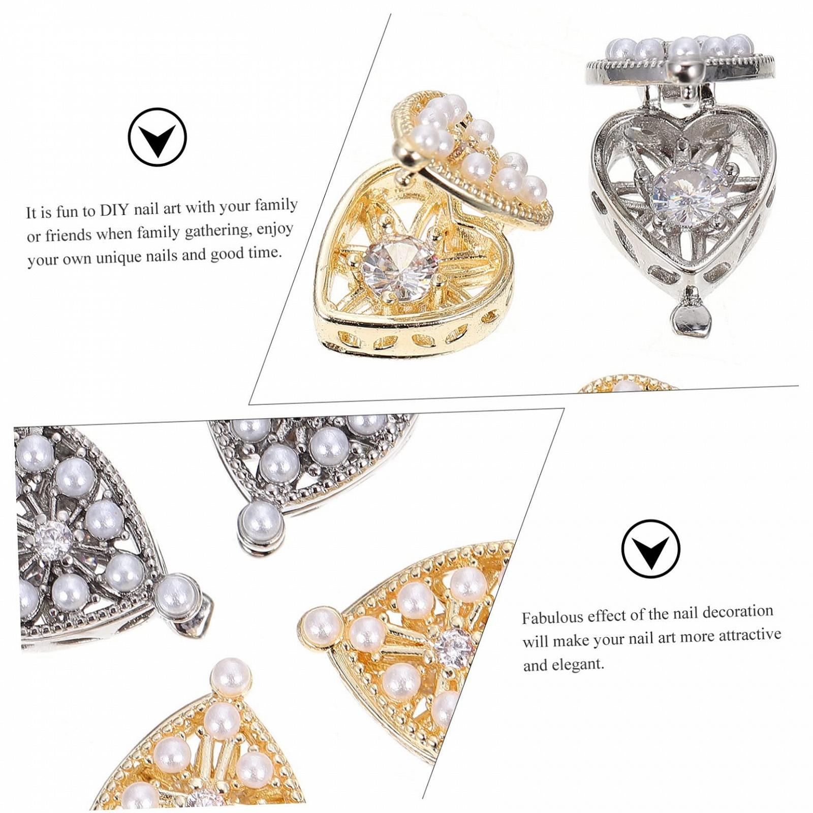 Стразы для ногтей FRCOLOR Сердце, 8 шт. Набор для дизайна ногтей с роскошными накладками для маникюра для вечеринок и художественного оформления, фото №6 Стразы для ногтей FRCOLOR Сердце, 8 шт. Набор для дизайна ногтей с роскошными накладками для маникюра для вечеринок и художественного оформления, фото №6