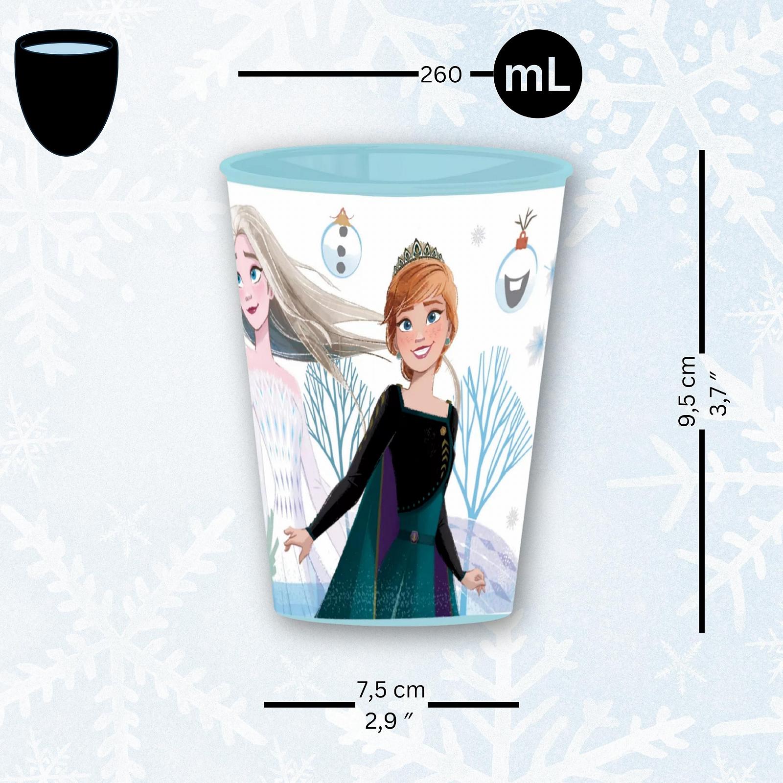 Набір дитячих чашок Stor Frozen, 2 шт. - Пластикові чашки 260 мл з Анною та Ельзою, фото №2