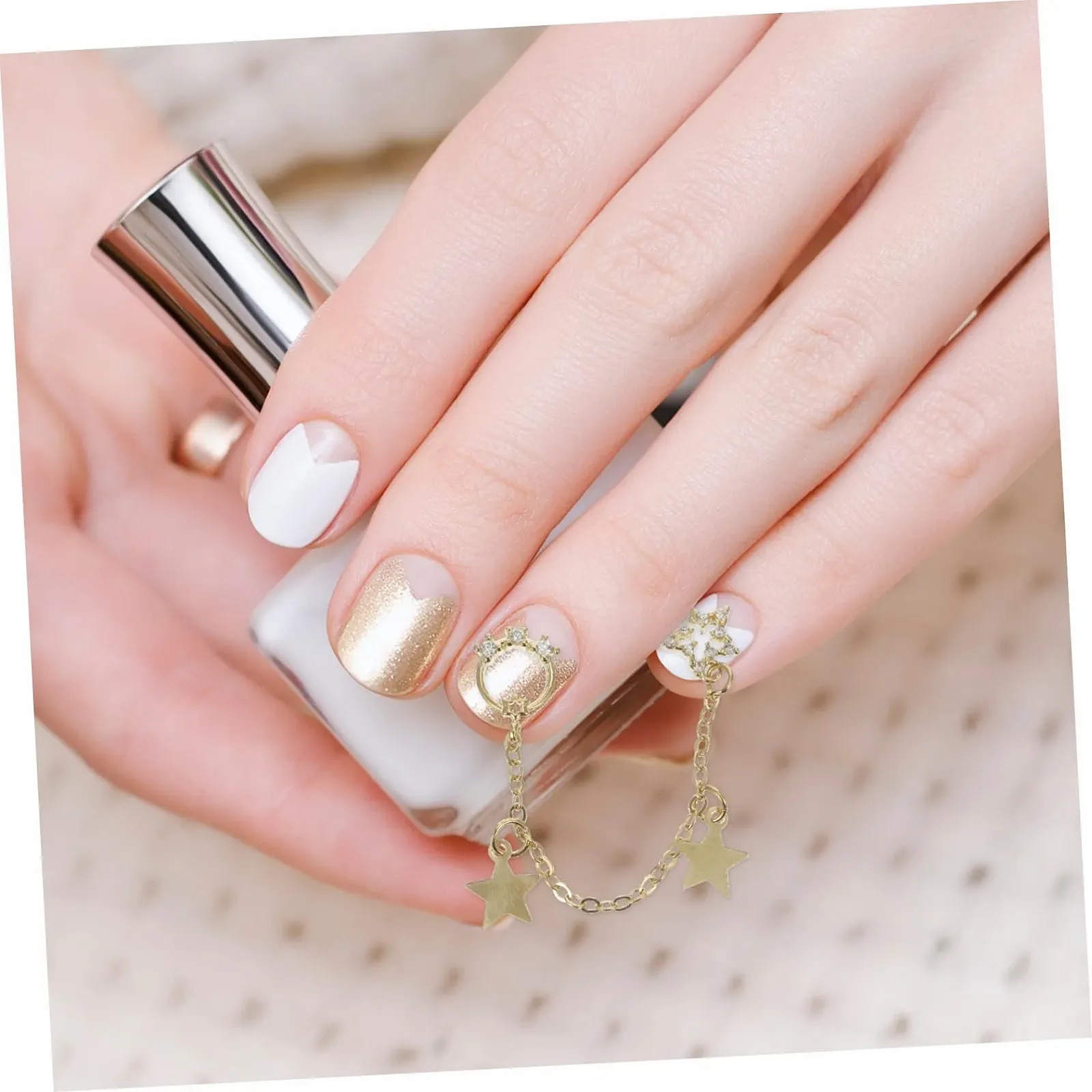Ланцюжки для нігтів Люксові прикраси для манікюру з дизайном зірок, фото №3 Ланцюжки для нігтів Люксові прикраси для манікюру з дизайном зірок, фото №3