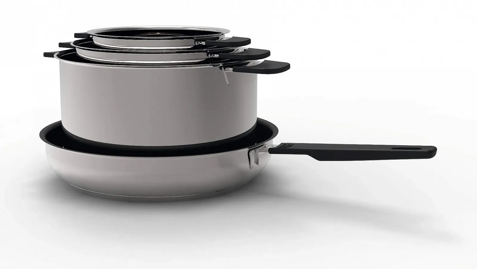 Каструля KUHN RIKON Smart & Compact 3 л / 20 см із нержавіючої сталі з магнітною кришкою для всіх типів плит, фото №3 Каструля KUHN RIKON Smart & Compact 3 л / 20 см із нержавіючої сталі з магнітною кришкою для всіх типів плит, фото №3