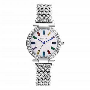 Женские Часы JewelryWe Кварцевые Аналоговые Водонепроницаемые 30 м Серебристый - Фото 1