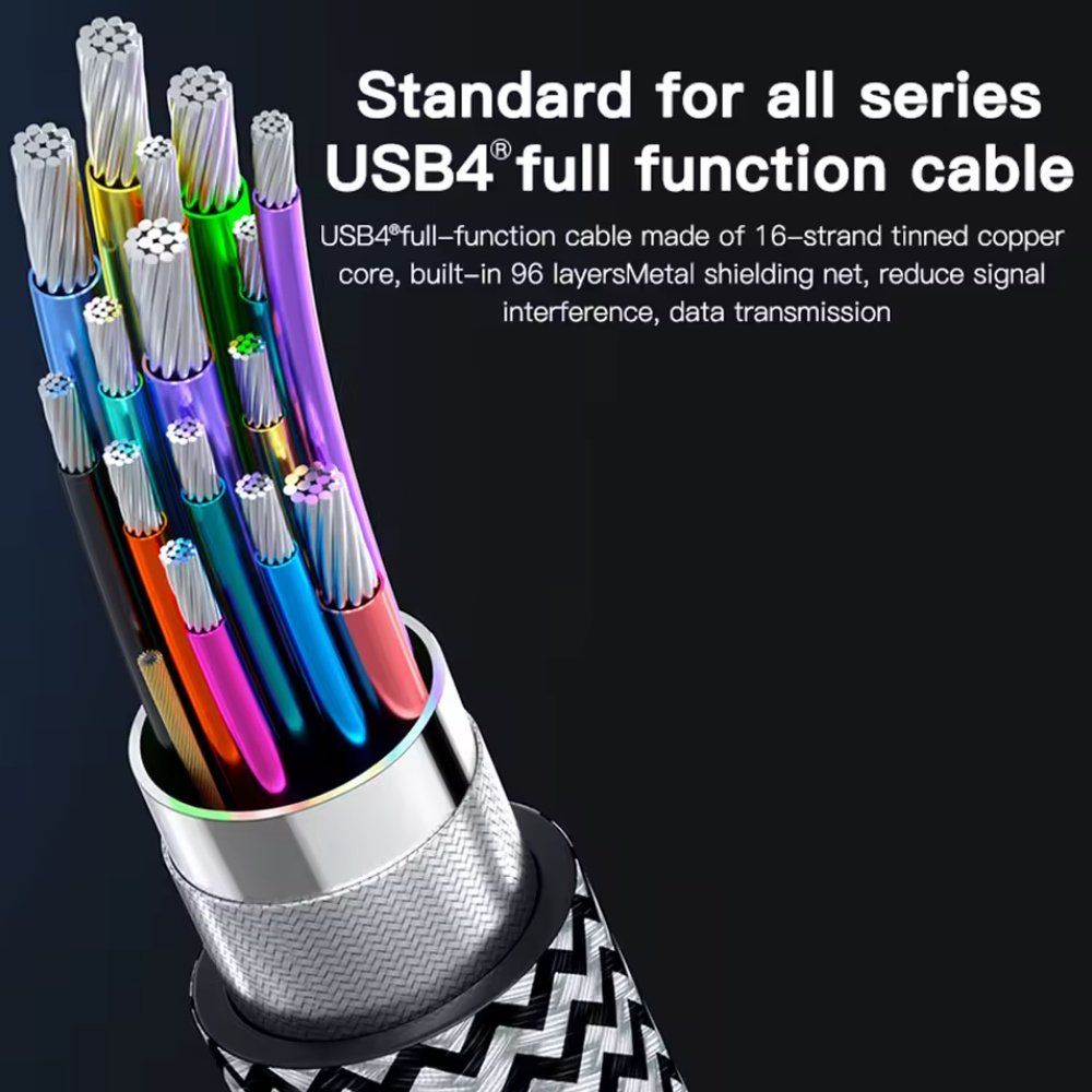 Зовнішній адаптер Meetiger PNU4 Fun 40Gbps M.2 NVMe SSD to USB4, фото №6