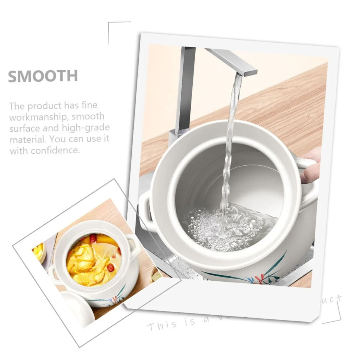 Каструля керамічна Multifunctional Slow Cooker Термостійка Антипригарна Різні кольори, фото №9 Каструля керамічна Multifunctional Slow Cooker Термостійка Антипригарна Різні кольори, фото №9