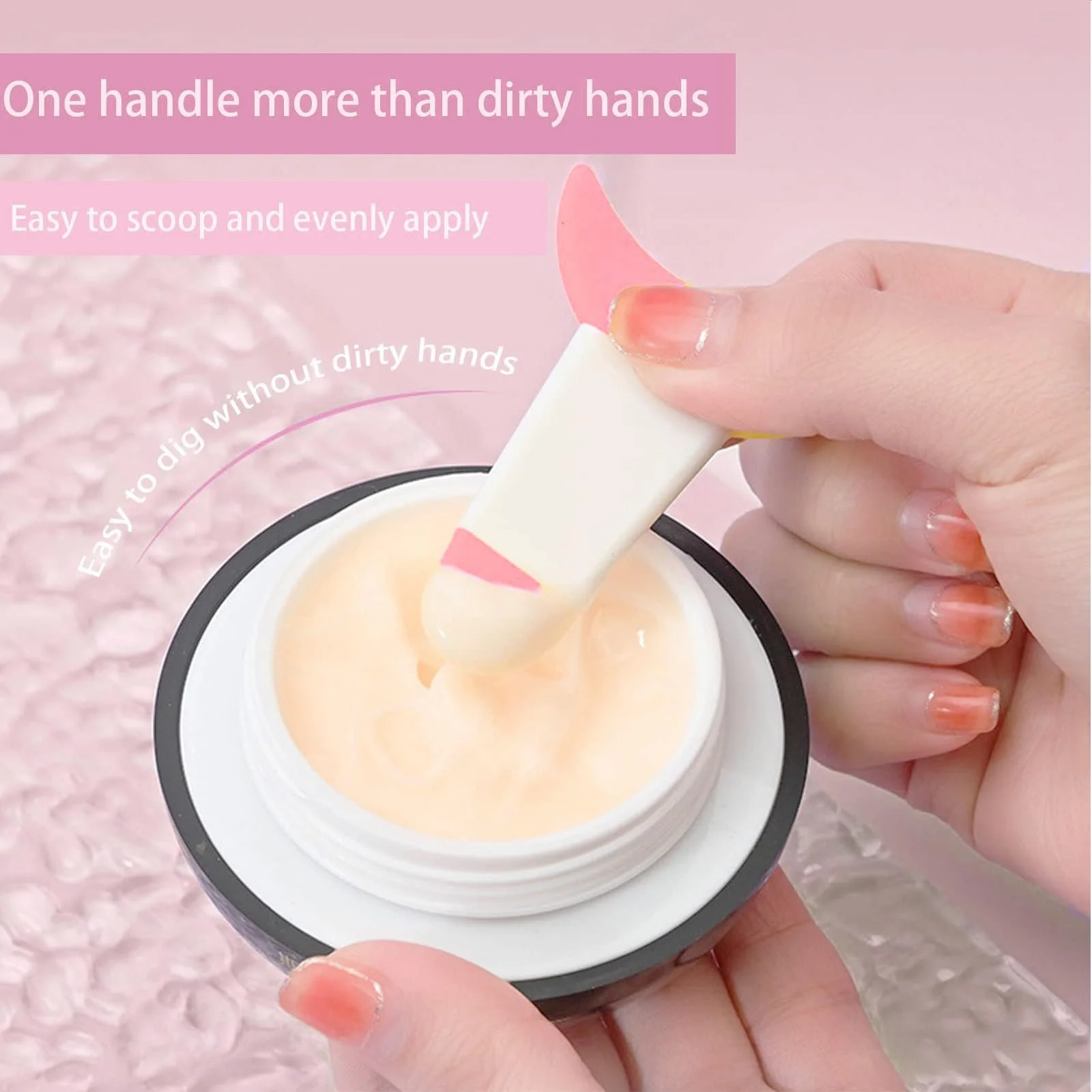 Набор WOOXDYUK 3 силиконовых трафаретов для подводки для глаз розовый/зеленый/серый, фото №4