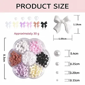 Украшения для ногтей Бантики Moguri, 3D Подвески бантики для ногтей, Набор камней для ногтей, DIY украшения, Самоцветы, Стразы для ногтей synthetic.ua - Фото 1