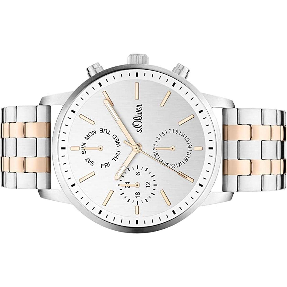 Женские часы s.Oliver Кварцевые Аналоговые Нержавеющая сталь серебряный / белый, фото №2