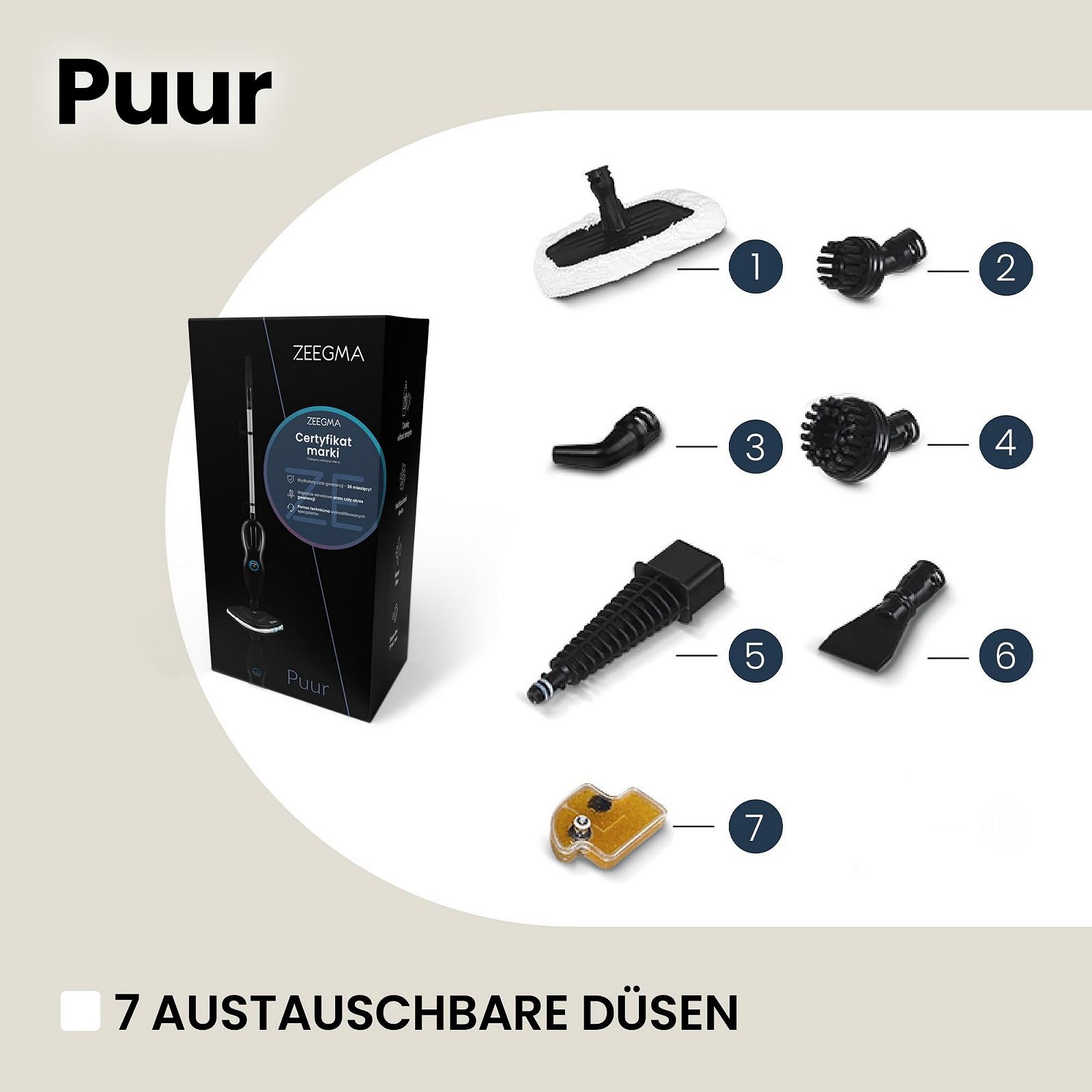 Пароочиститель Zeegma PUUR 1500 Вт, фото №8