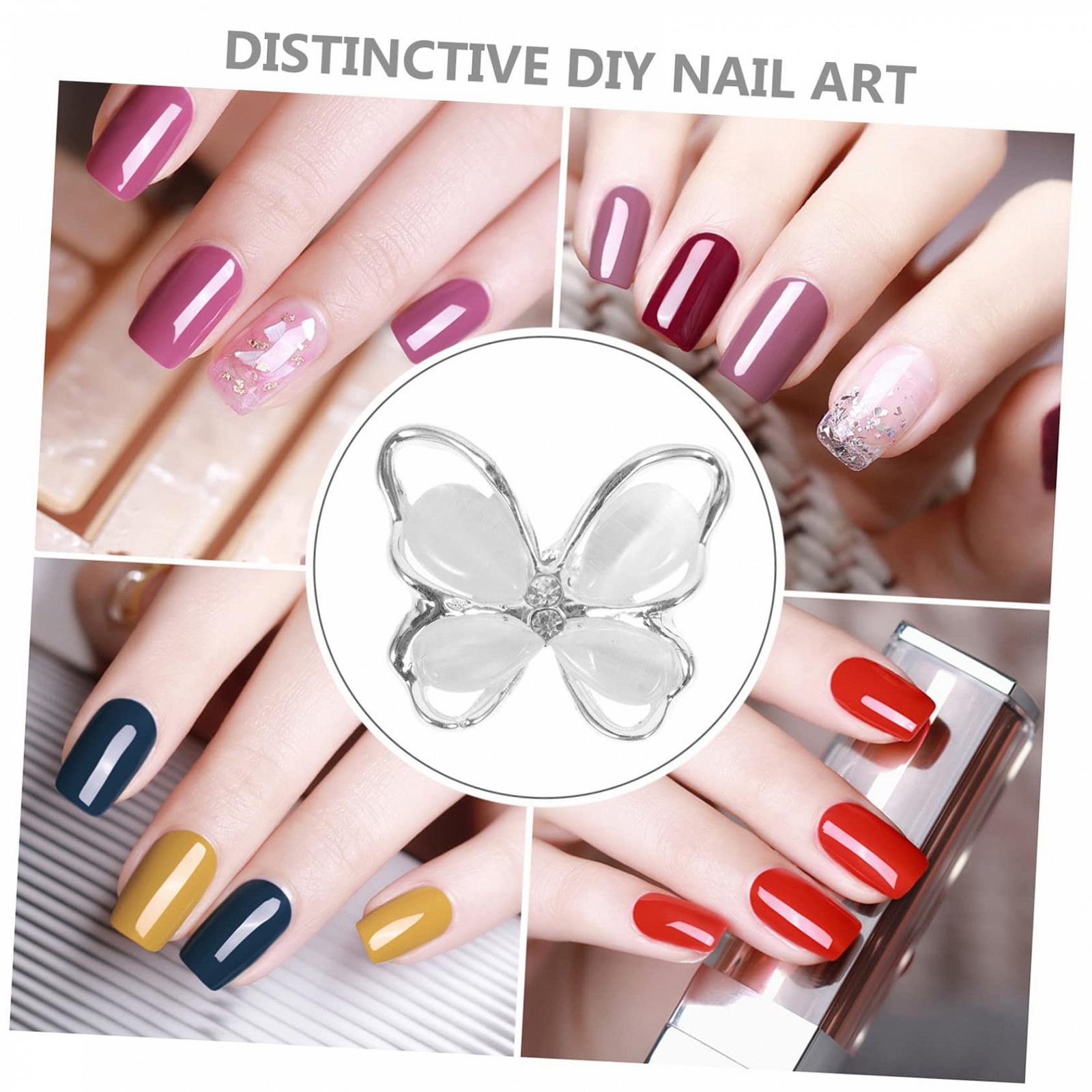 Украшения для ногтей Healeved 30 шт., золотые стразы, ювелирные изделия для ногтей, камни для ногтей, золотые украшения для гелевых ногтей, бабочки для нейл-арта, подвески для самостоятельного изготовления, 3D, фото №5