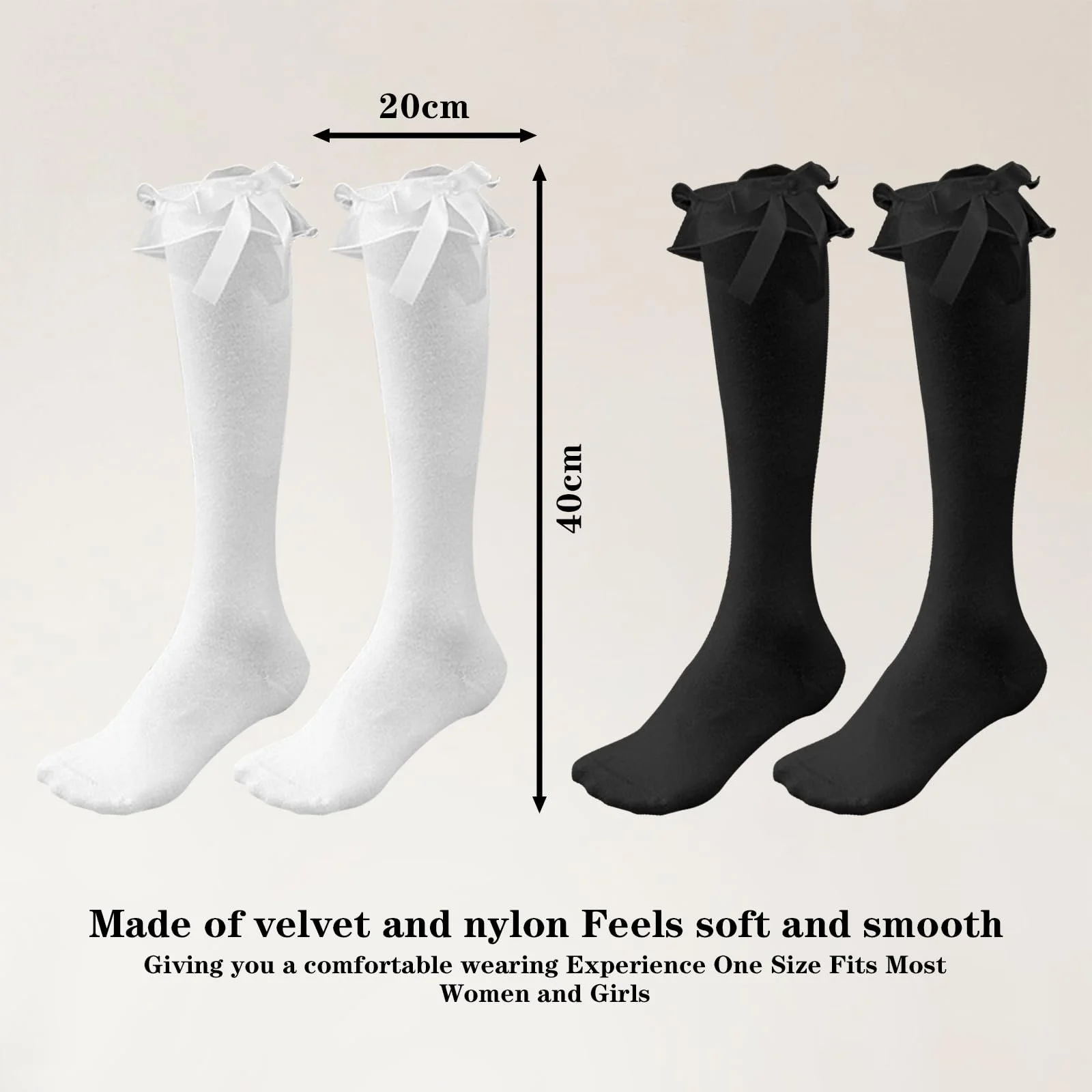 Шкарпетки до коліна з рюшами (2 пари), фото №6