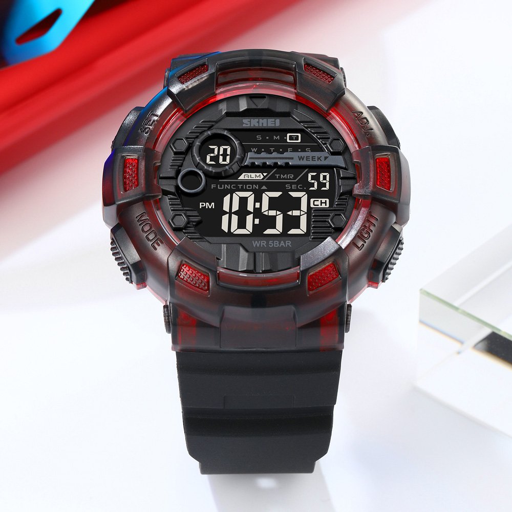 Годинник Skmei 2110BKRD Black-Red SALE, фото №3