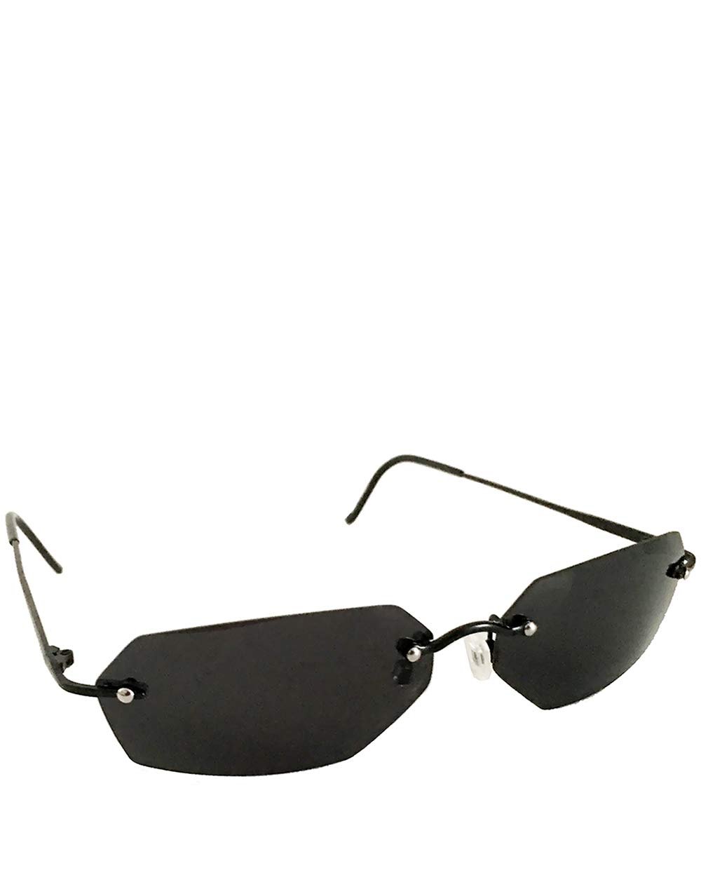 Сонцезахисні окуляри в стилі агента Сміта Без оправи / Димчасті лінзи, фото №2