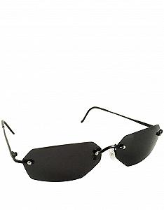 Сонцезахисні окуляри в стилі агента Сміта Без оправи / Димчасті лінзи synthetic.ua - Фото 1