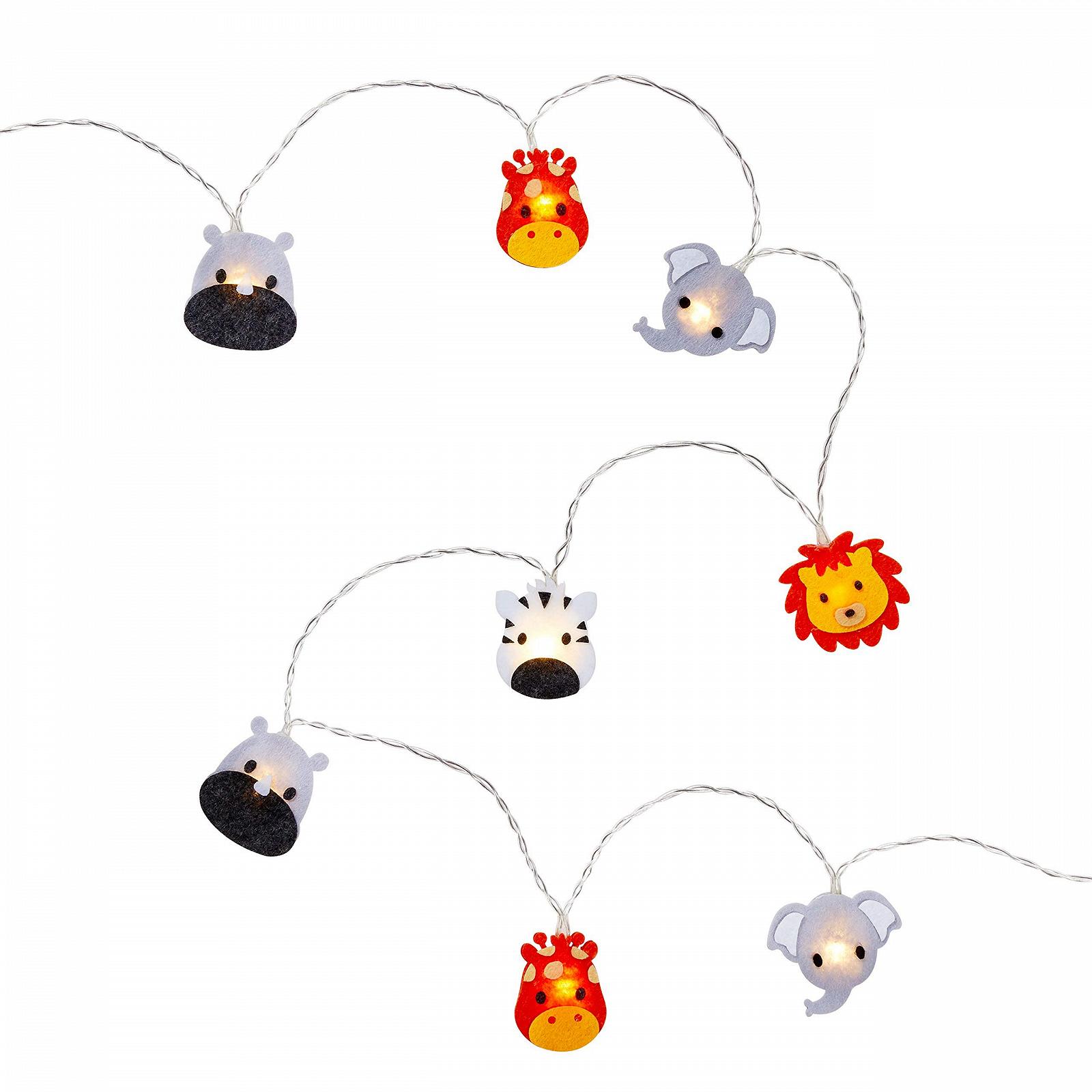 Гірлянда Lights4fun Safari 16 LED, дитяча, з таймером, на батарейках, фото №3