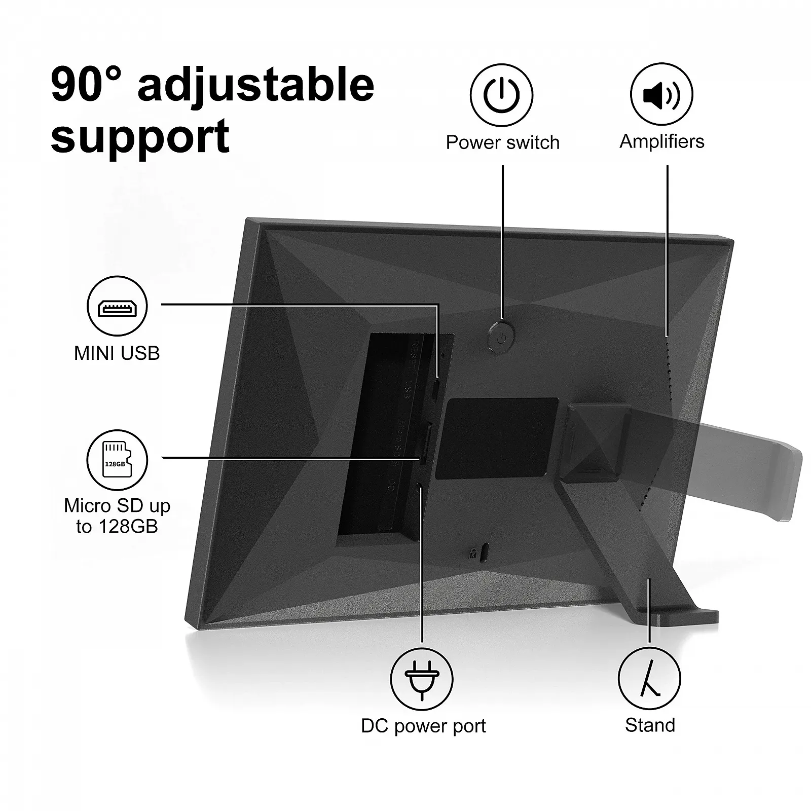 Цифровая фоторамка Tibuta Frameo 10.1 дюйма IPS Touchscreen 32 GB WiFi, фото №5 Цифровая фоторамка Tibuta Frameo 10.1 дюйма IPS Touchscreen 32 GB WiFi, фото №5